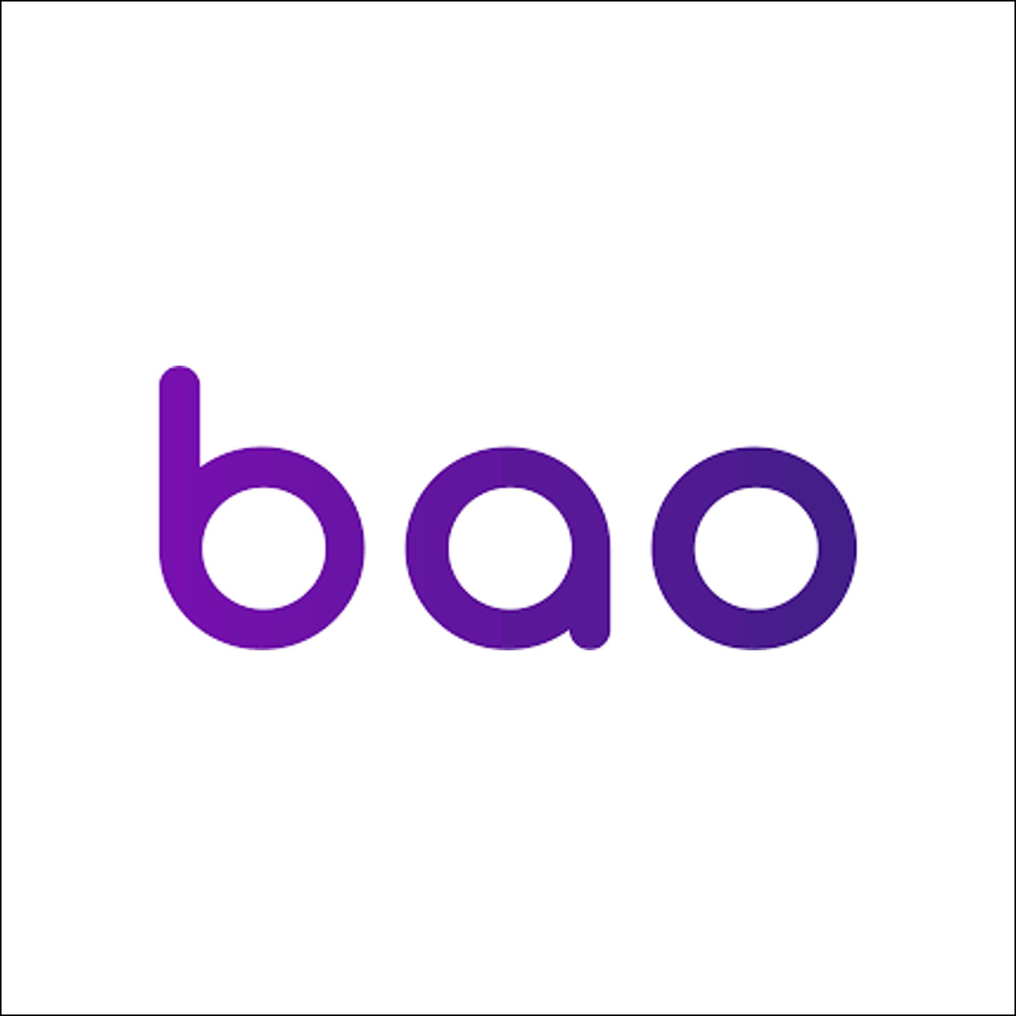 Bao Casino logo featuring stylized text in purple on a white background, representing the Chinese-themed online gaming platform.